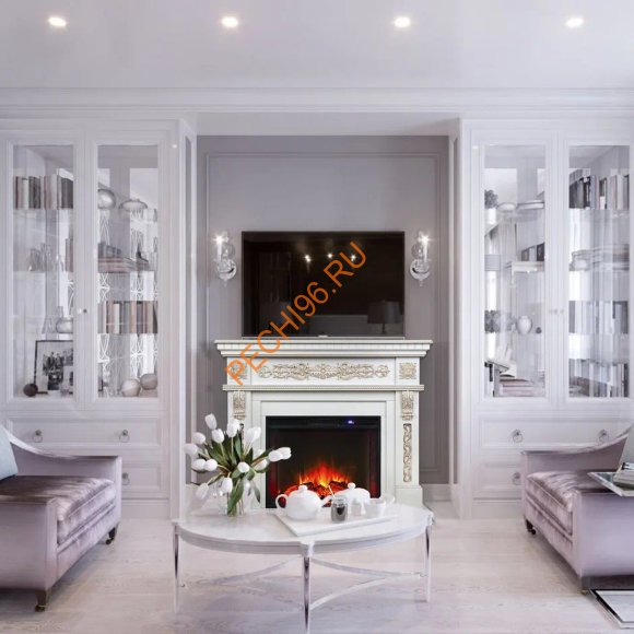 Электрокамин RealFlame  Estella 25,5/26 WT c очагом Sparta 25,5 LED