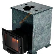 Печь банная Сибирь Дубрава-20 в облицовке классика/змеевик