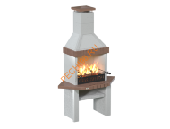 Печь-барбекю угловая Принц Кантри