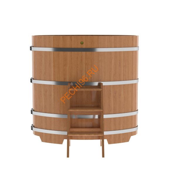 Купель для бани BentWood овальная из дуба Премиум, 0,80х1,42 м
