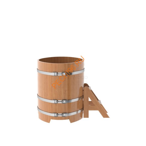 Купель для бани BentWood овальная из дуба Премиум, 0,80х1,42 м