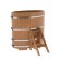 Купель для бани BentWood овальная из дуба Премиум, 0,80х1,42 м