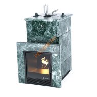 Печь банная ИзиСтим Сочи в кожухе из змеевика