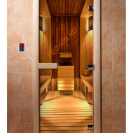 Дверь стеклянная DoorWood с фотопечатью «Семейная парная»