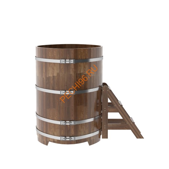 Купель для бани BentWood овальная из сращённой морёной лиственницы, 1,02х1,68 м