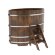 Купель для бани BentWood овальная из сращённой морёной лиственницы, 1,02х1,68 м