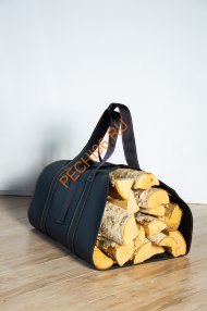 Дровница-сумка Fire&Wood Vienna, экокожа графит