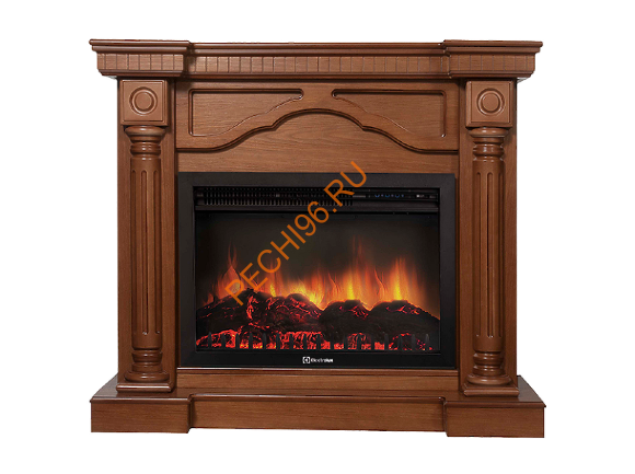 Электрокамин Electrolux Sphere Plus EFP/P-3320RLS с порталом Firelight Rome 30, дуб