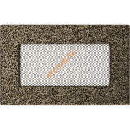 Вентиляционная решетка Kratki 117CZ 110х170 мм черная/золото