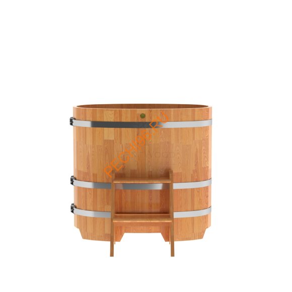 Купель для бани BentWood овальная из сращённой лиственницы, 0,59х1,06 м Купель для бани BentWood овальная из сращённой лиственницы, 0,59х1,06 м