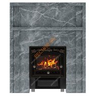 Портал для банной печи Сибирь (545х545) Талькомагнезит, рваный камень