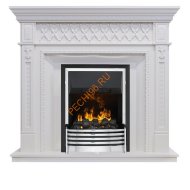 Электрокамин Dimplex Alexandria с очагом Flagstaff белый дуб