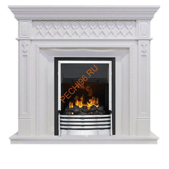 Электрокамин Dimplex Alexandria с очагом Flagstaff белый дуб