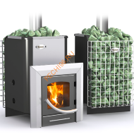 Печь банная Ермак-Элит 16-ПС с сеткой