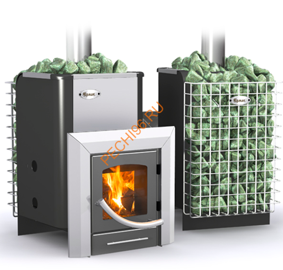 Печь банная Ермак-Элит 16-ПС с сеткой