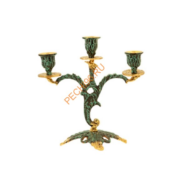 Канделябр на 3 свечи Virtus 4072P, пара