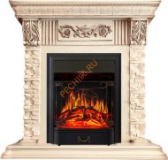 Электрокамин Royal Flame Luxemburg слоновая кость с очагом Majestic FX