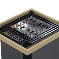 Ограждение печи с парогенератором EOS BlackRock с креплениями