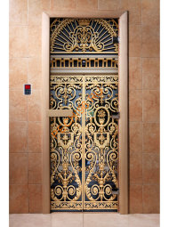 Дверь стеклянная DoorWood с фотопечатью «Золотые ворота»