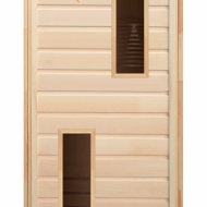 Дверь «Липа» с 2-мя стеклами коробка 1900х700 мм, осина