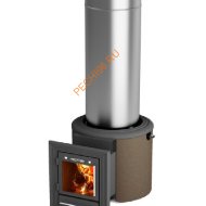 Печь банная ТМФ Скоропарка III Inox Люмина Б черная бронза