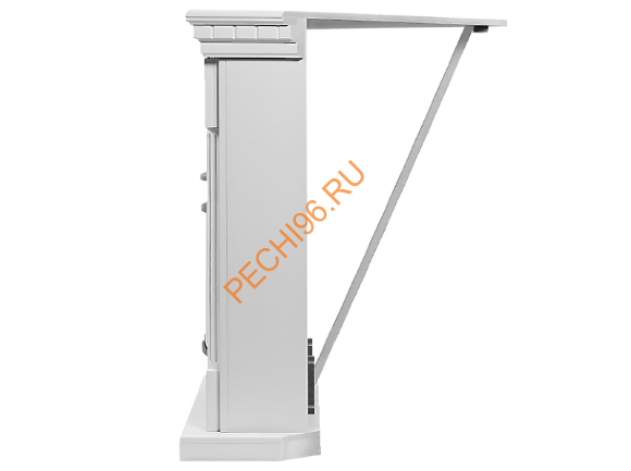 Электрокамин Electrolux EFP/P-2520LS с порталом Firelight Colonna 25U угловой, белый