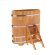 Купель для бани BentWood овальная из сращённой лиственницы, 0,69х1,31 м