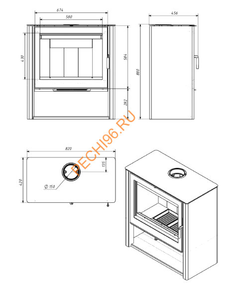Печь-камин Мета-Бел Plasma Печь-камин Мета-Бел Plasma