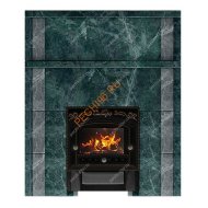 Портал для банной печи Сибирь (545х545) Змеевик, рваный камень