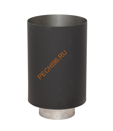 Стакан LAVA черный d 120х200 мм сталь 0,7 мм + нерж 1 мм