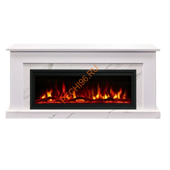 Электрокамин RealFlame СОЛО Шарли белый с очагом SAFITA 42 Электрокамин RealFlame СОЛО Шарли белый с очагом SAFITA 42