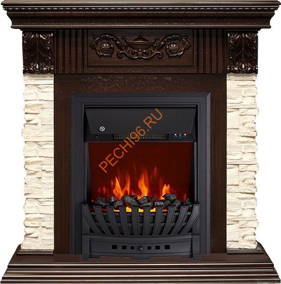 Электрокамин Royal Flame Luxemburg темный дуб с очагом Aspen