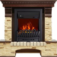 Электрокамин Royal Flame Pierre Luxe угловой темный дуб/сланец с очагом Aspen