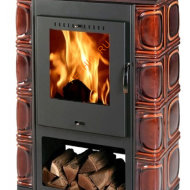 Керамическая печь-камин Thorma BORGHOLM KERAMIK темно-коричневая