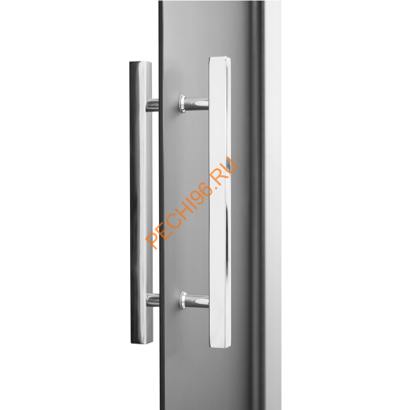 Двери стеклянные двустворчатые Grandis GS 15х19-G-Н-Si