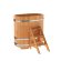 Купель для бани BentWood овальная из сращённой лиственницы, 0,76х1,16 м