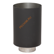 Стакан LAVA черный d 200х260 мм сталь 0,7 мм + нерж 1 мм