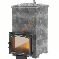 Печь банная Везувий Легенда Русский пар 24 (240) в облицовке Талькохлорит