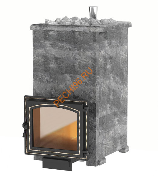 Печь банная Везувий Легенда Русский пар 24 (240) в облицовке Талькохлорит