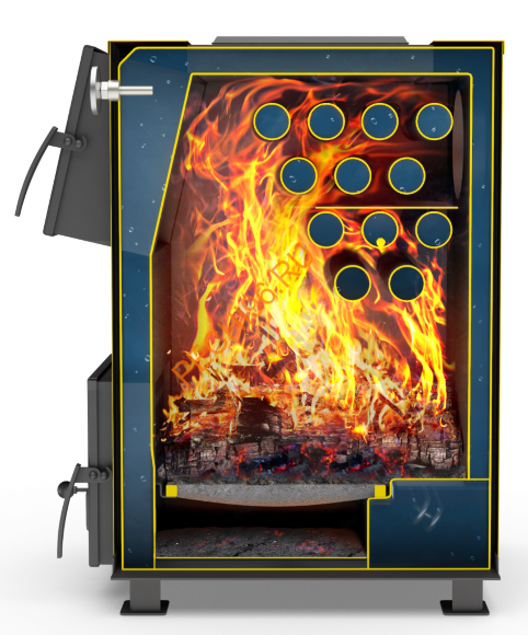 Котел отопительный Теплодар Куппер ОВК-10 с плитой Котел отопительный Теплодар Куппер ОВК-10 с плитой