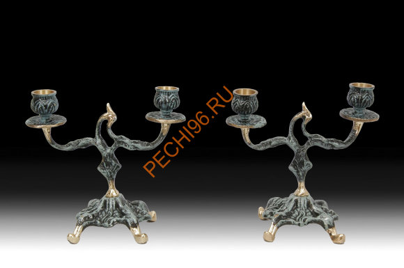 Канделябр на 2 свечи Virtus 4095P, пара