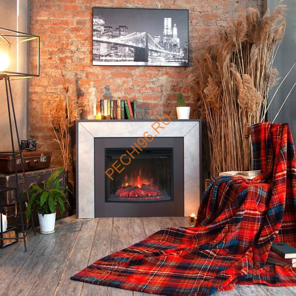 Электрокамин RealFlame Jersey 25,5 с очагом Evrika 25,5 LED