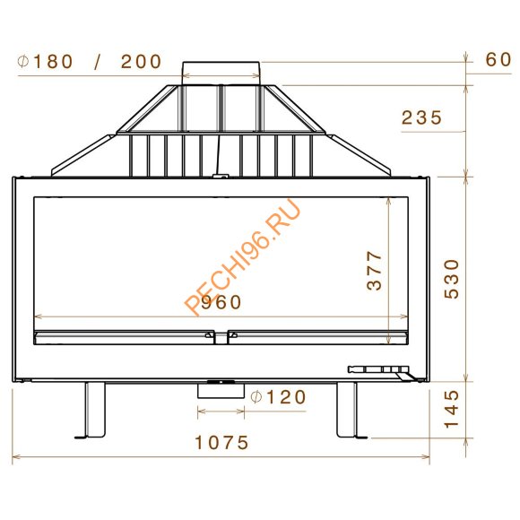 Каминная топка Liseo LCI 11 G4