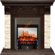Электрокамин Royal Flame Luxemburg темный дуб с очагом Fobos FX M