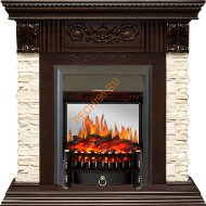 Электрокамин Royal Flame Luxemburg темный дуб с очагом Fobos FX M
