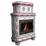 Печь-камин КимрПечь Медальон пристенный двухъярусный Сакура