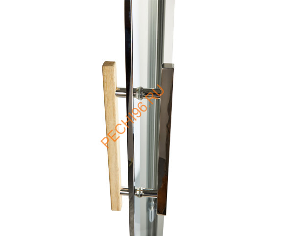 Дверь стеклянная Grandis GS 7х20-М1-S-Si коробка алюминий Silver, ручка Абаш