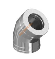 Сэндвич колено 45° Титан KraftBerg, d 220/300 321/430-0,5/0,5мм