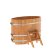 Купель для бани BentWood овальная из сращённой лиственницы, 0,80х1,42 м