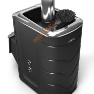 Печь банная ТМФ Гейзер 2014 Inox ДН ТО ЗК, антрацит